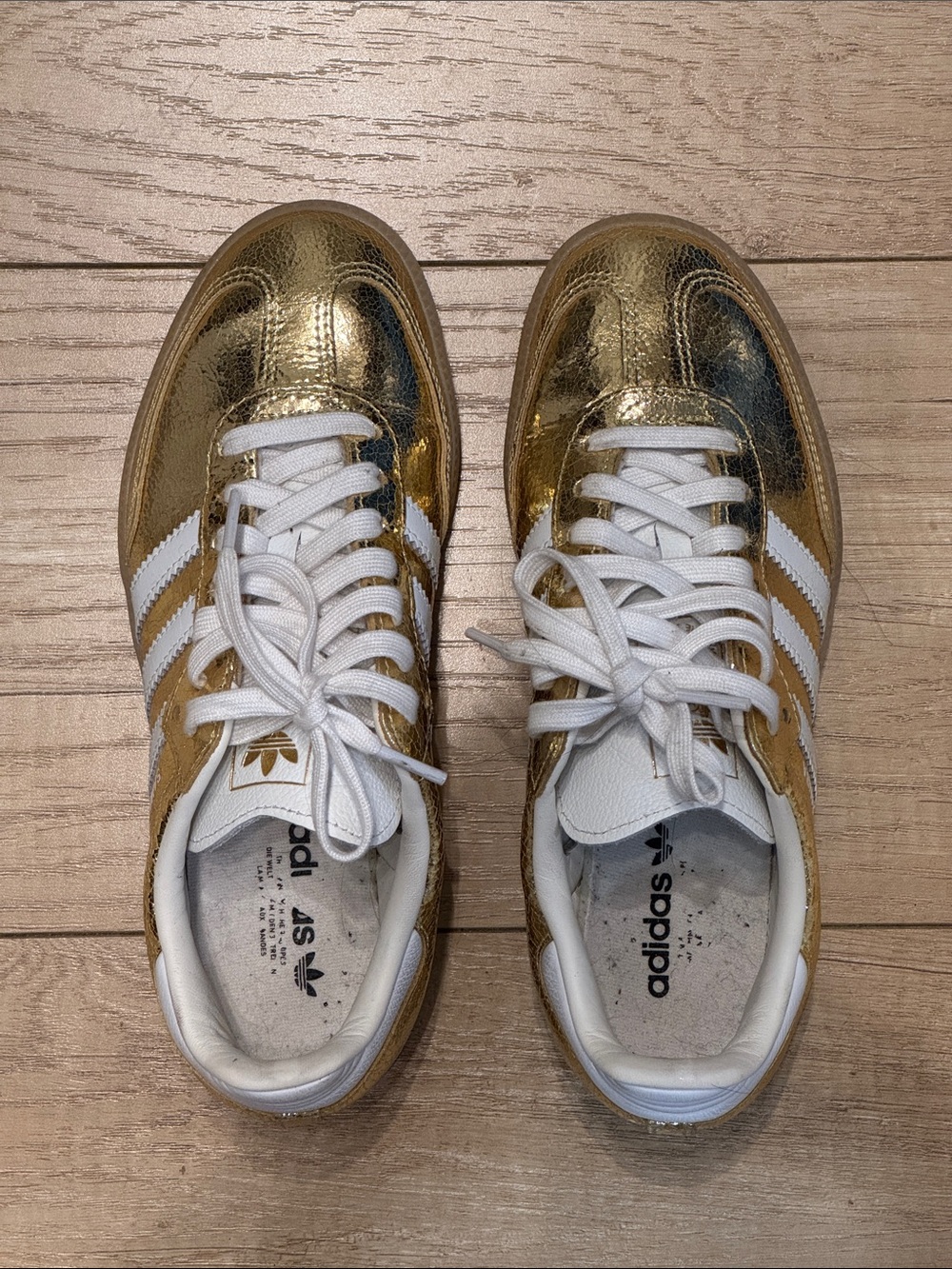 Gold Adidas Samba